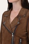 Frye Dark Taupe Biker Jacket - Frye Dark Taupe Biker Jacket