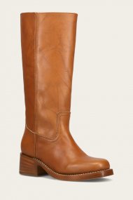 Frye Campus 14L Wide Calf - Saddle