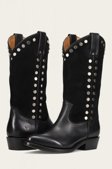 Frye Billy Pull On Stud - Black - Click Image to Close