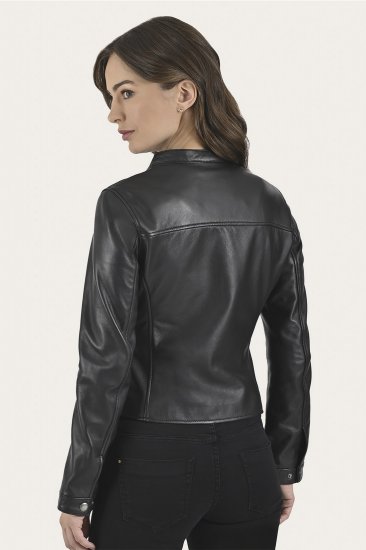 Frye Modern Biker-racer Leather Jacket - Modern Biker-racer Leather Jacket - Click Image to Close
