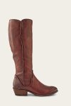 Frye Carson Piping Tall - Redwood