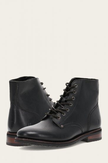 Frye Barrett Lace Up - Black - Click Image to Close