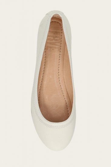 Frye Carson Ballet - White - Click Image to Close
