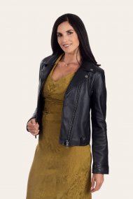 Frye Black Biker Jacket - Frye Black Biker Jacket