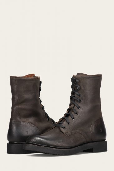 Frye Dean Combat Lace Up - Chocolate - Click Image to Close