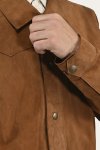 Frye Authentic Soft Goat Suede Leather Shacket - Authentic Soft Goat Suede Leather Shacket