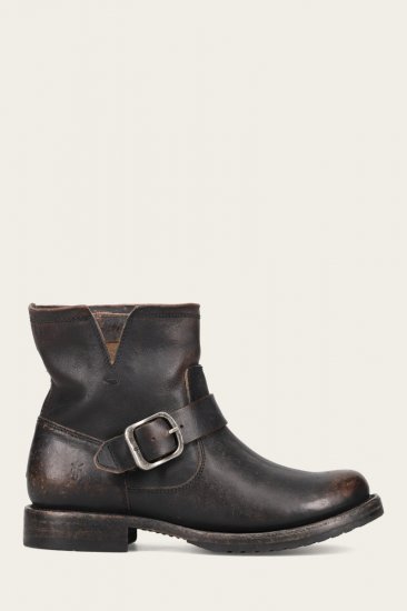 Frye Veronica Flex Bootie - Antique-black - Click Image to Close