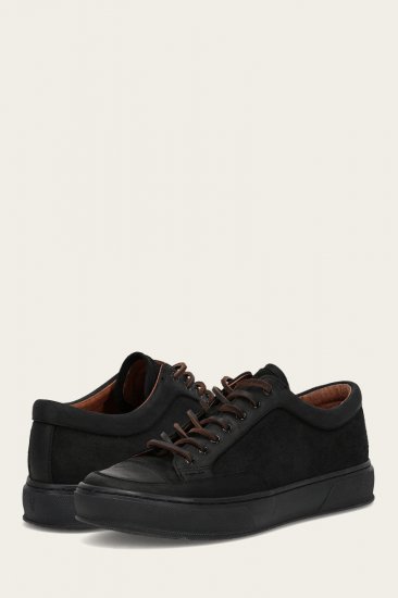 Frye Hoyt Low Lace - Black-suede - Click Image to Close