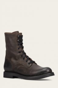 Frye Dean Combat Lace Up - Chocolate