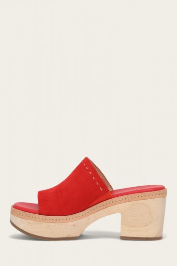 Frye Hazel 2 Slide - Red - Click Image to Close