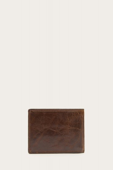 Frye Logan Slim Id Billfold - Dark Brown - Click Image to Close