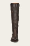Frye Carson Piping Tall Wide Calf - Chocolate