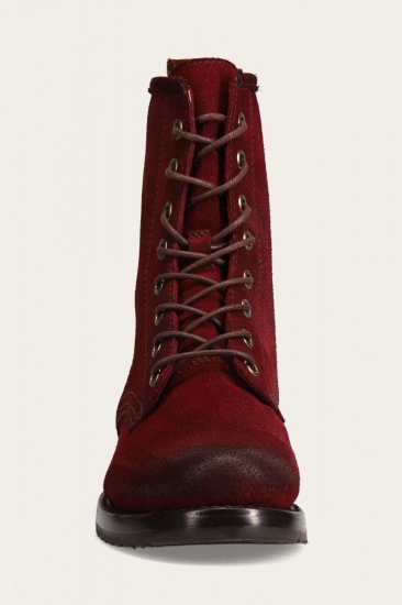 Frye Veronica Combat - Wine - Click Image to Close