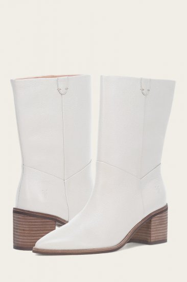 Frye Sadie Softy Mid - Ivory - Click Image to Close