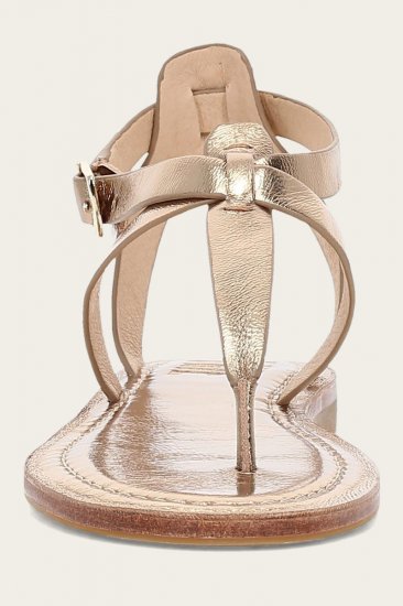 Frye Taylor Sandal - Dark-gold - Click Image to Close