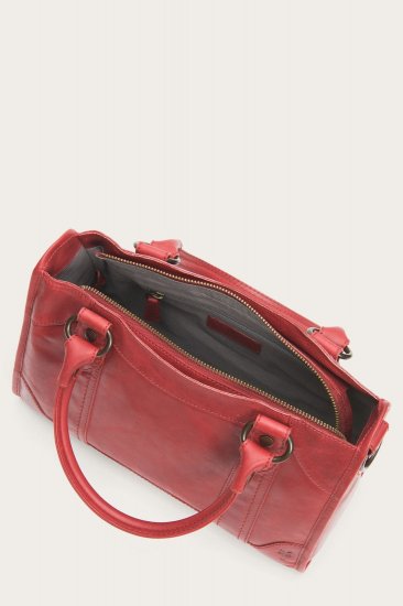 Frye Melissa Satchel - Red - Click Image to Close