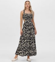 Frye Smocked Cut Out Maxi Dress - Smocked Cut Out Maxi Dress