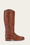 Frye Melissa Button 2 Wide Calf - Cognac