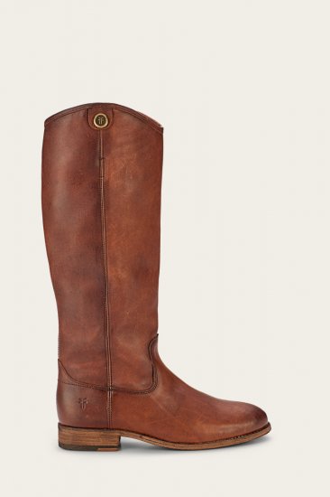 Frye Melissa Button 2 Wide Calf - Cognac - Click Image to Close