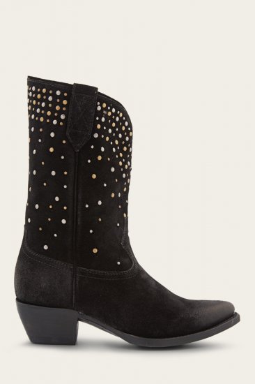 Frye Sacha Mid Stud - Black - Click Image to Close