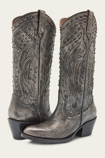 Frye Shelby Studded - Dark-pewter - Click Image to Close