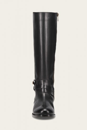 Frye Melissa Belted Tall Wide Calf - Black - Click Image to Close