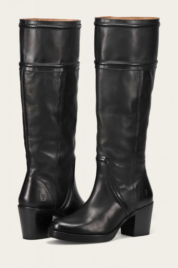 Frye Jean Tall Pull On Wide Calf - Black - Click Image to Close