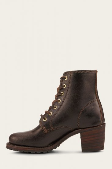 Frye Sabrina 6G Lace Up - 160Th - Brown - Click Image to Close