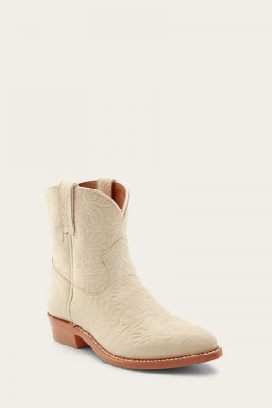 Frye Billy Short - Ivory-embossed-floral