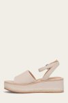 Frye Joy Ankle Strap Platform Sandal - Ivory
