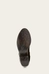 Frye Carson Piping Tall - Black-brush-off