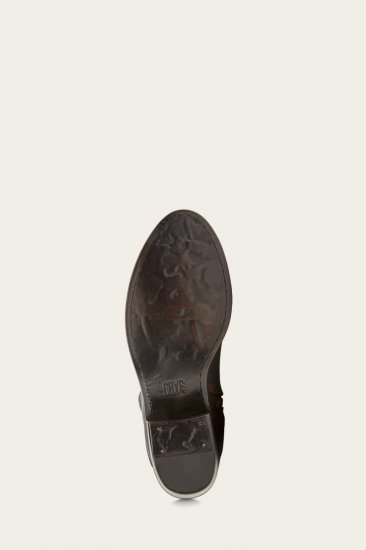 Frye Carson Piping Tall - Black-brush-off - Click Image to Close