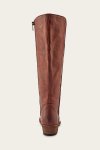 Frye Carson Piping Tall Wide Calf - Redwood