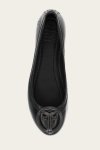 Frye Carson Logo Ballet - Black