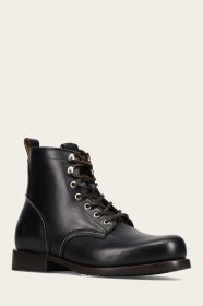 Frye Hudson Workboot Plain Toe - Black