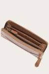 Frye Melissa Zip Around Wallet - Cognac