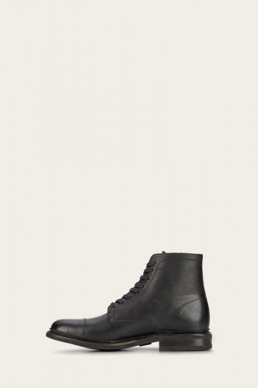 Frye Seth Cap Toe Lace Up - Black - Click Image to Close