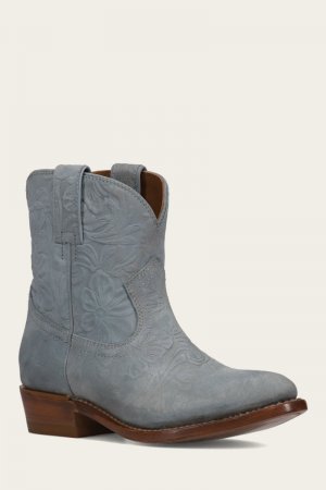 Frye Billy Short - Blue-steel-floral