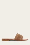 Frye Ava Woodstock Slide - Almond