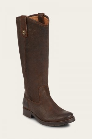 Frye Melissa Double Sole Button Lug Tall - Brown