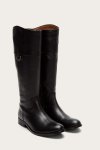 Frye Melissa D Ring Tall Wide Calf - Black