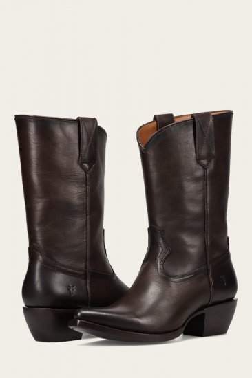 Frye Sacha Mid Pull On - Chocolate - Click Image to Close