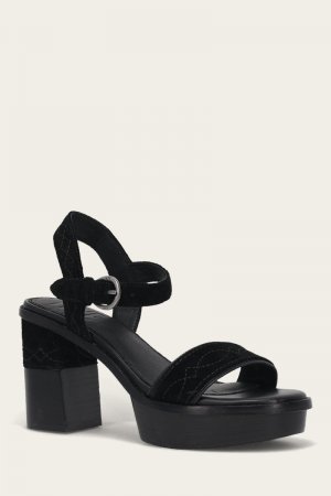 Frye Pipa Woodstock Sandal - Black