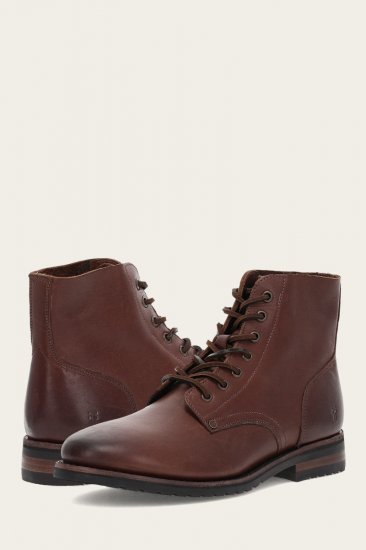 Frye Barrett Lace Up - Cognac - Click Image to Close