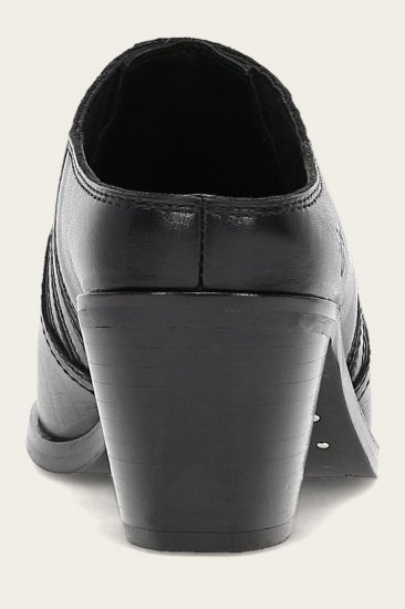 Frye Sara Western Mule - Black - Click Image to Close
