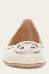 Frye Carson Logo Ballet - Ivory