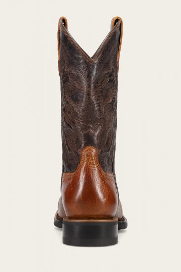 Frye Hauser Deco Stitch - Saddle-dark-brown - Click Image to Close