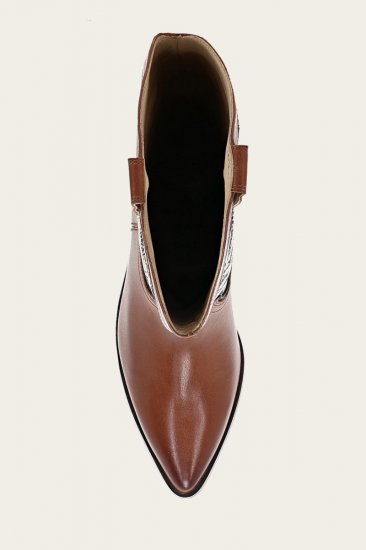 Frye Sara Western Tall Stud - Cinnamon-ivory - Click Image to Close