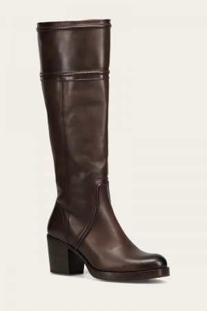 Frye Jean Tall Pull On - Chocolate