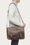 Frye Logan Top Handle - Dark Brown